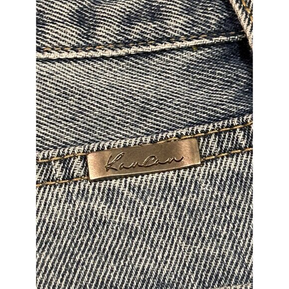 KanCan Women's Distressed High-Waisted Denim Shorts Size 10 - Picture 5 of 7